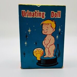 Vintage Urinating Doll No.227 w/ Box Novelty Toy 1960s Japan